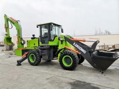 China Wheel Loader Diesel Engine High Profile Compact Wheel Loader Backhoe Front End Backhoe Farm Construction