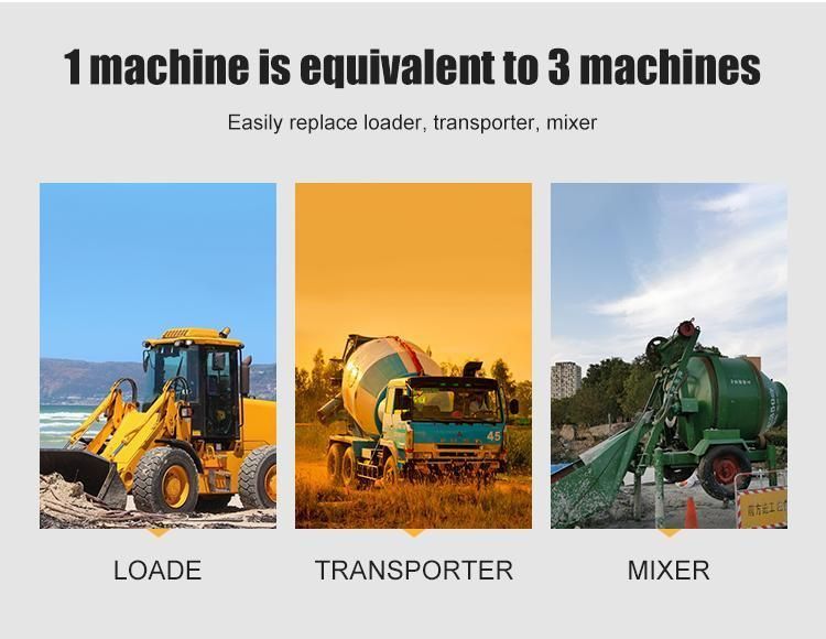3.5m3 Diesel Engine Self Feeding Concrete Mixer Mobile Concrete Mixer Concrete Truck Mixer