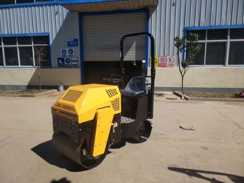 Ride-on Tandem Smooth Drum Vibratory Double Drum Road Roller Fyl-860