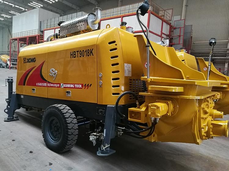 XCMG Hbt9018K Trailer Concrete Pump Bangladesh Price Concrete Pump Machine for Sale