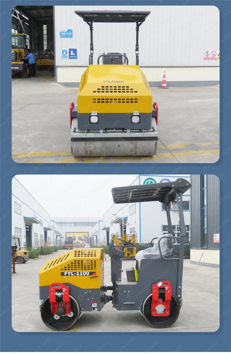 Cheap Price Industrial Compactor Roller 2.5 Ton Hydraulic Vibrating Road Roller for Sale