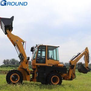 Accept Customization digging and loading front end mini wheel loader backhoe