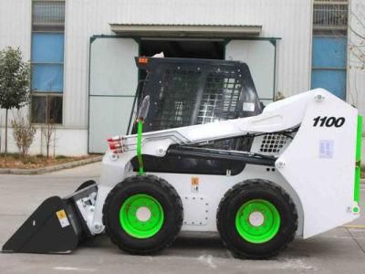 1100 Kg 0.55 Cbm Skid Steer Wecan 1100 Mini Skid Steer Loader