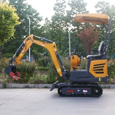 New Design Mini Excavator CE Certificated Euro5 1 Ton Mini Hydraulic Crawler Excavator