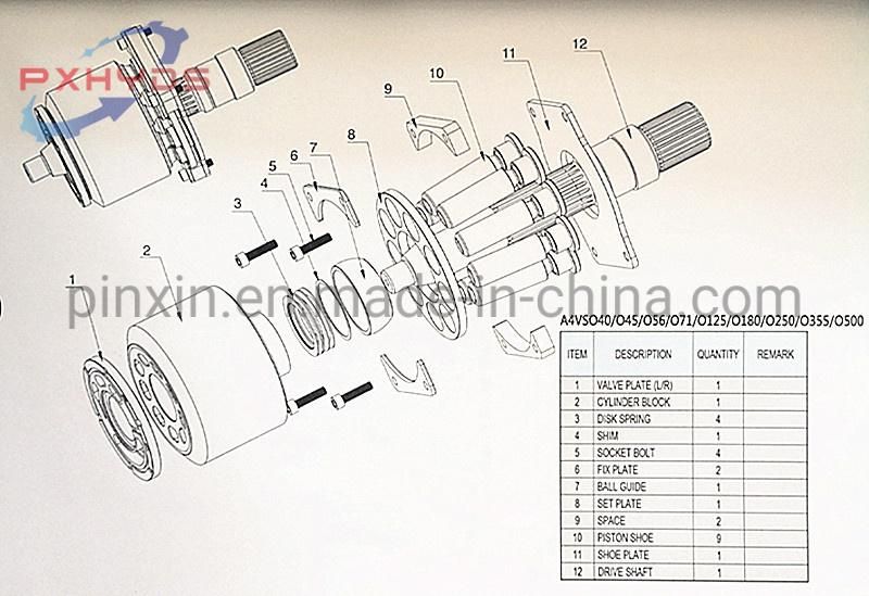 Cylinder Block Spare Parts for A4vso40/71 Hydraulic Pump