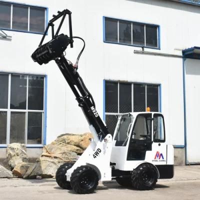 Farm Machinery Mini Crawler Tracked Skid Steer Towable Backhoe Loader