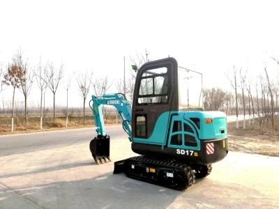 1.7ton Mini Excavator Hydraulic Crawler Chinese Mini Excavator for Sale with Cheap Price