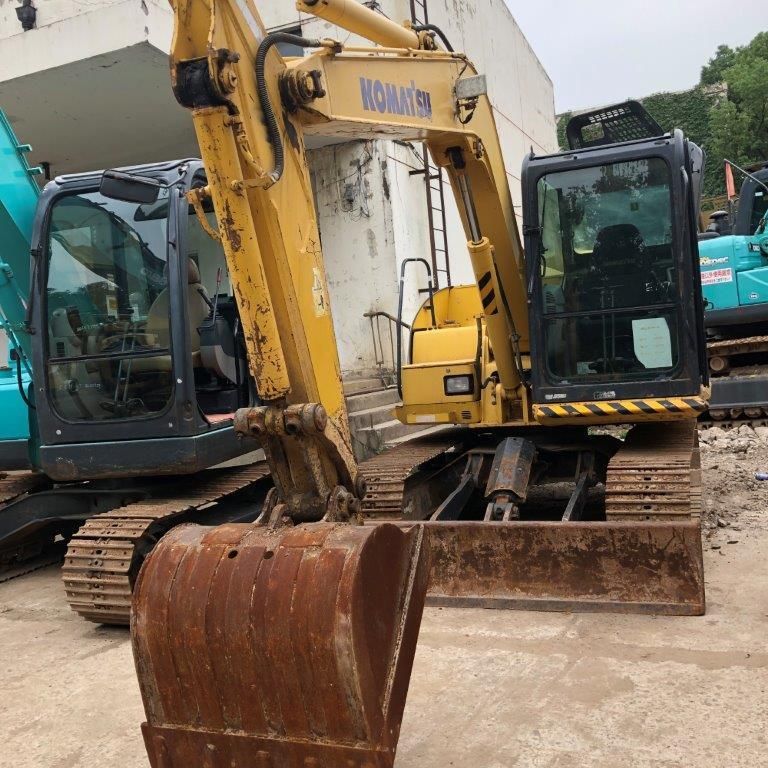 Used Komatsu PC18/PC20/PC30/PC35/PC55/PC56/PC60/PC70 Crawler Excavator with Hydraulic Breaker Line and Hammer in Good Condition