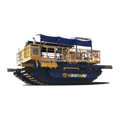 Modular Tracked Amphibious Vehicle Custom Swamp Drilling Rig for Geotechnical Exploration