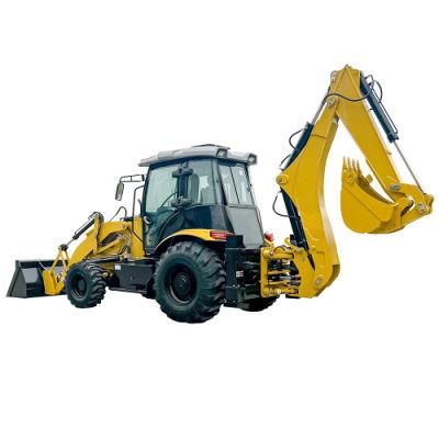 Heavy Equipment Mini Tractor Wheeled Backhoe Loader