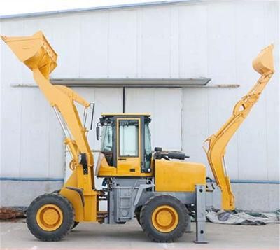 Factory Price 3.5 Ton 4 Wheel 37kw Smallest Mini Backhoe Loader