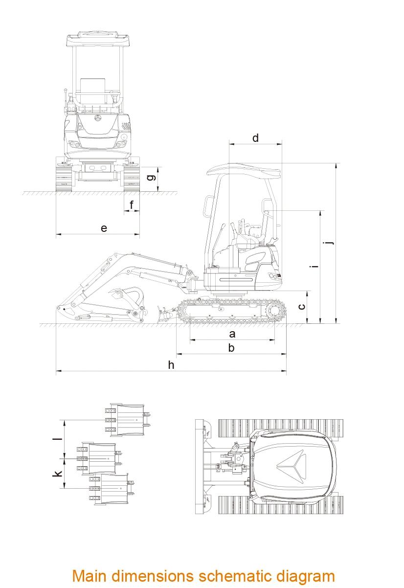 Mini Rhinoceros Excavator Xn20 2.0ton Small Crawler Digger Factory