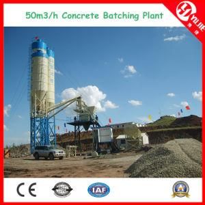 Hzs50 Stationary Concrete Batching Mixing Plant (50cbm) Construction Machinery