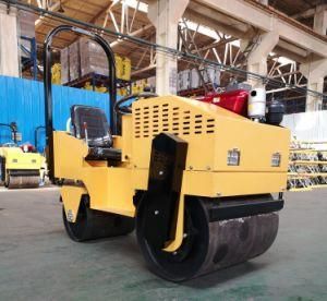 Fully Hydraulic Vibratory Roller with Pneumatic Tyres 2 Ton Hydraulic Double Vibration Ride on Road Roller for Sale