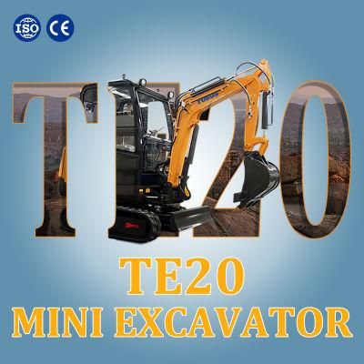High Quality 2000 Kg Construction Site Mini Excavator for Sale