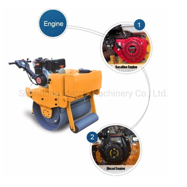 Road Construction Machinery Plate Compactors Single Wheel Road Rollers