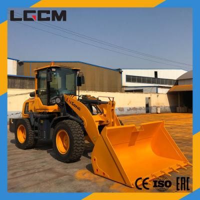 Lgcm Chinese 2.5 Ton Front End Compact Wheel Loader with Normal Pallet Fork