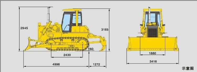 XCMG Official Manufacturer Ty160 Bulldozers for Sale