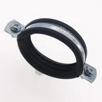 Manufacturer Rubber-Metal Steel Hose Clamp with Rubber for Pipeline