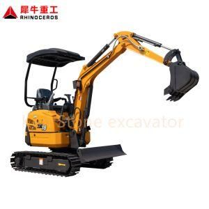 Rhinoceros High Quality Xn18 Hydraulic Transmission New Mini Crawler Bucket Excavator