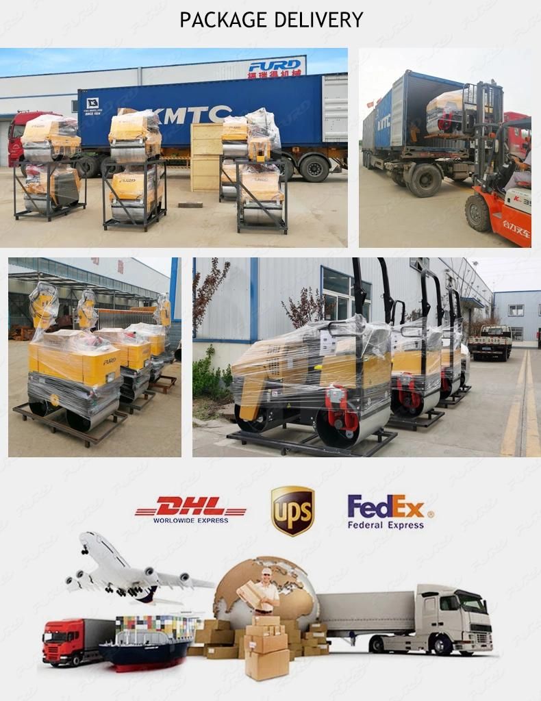 High Quality Road Compaction 1 Ton Vibratory New Road Roller Fyl-855