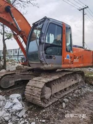 Used Mini Medium Backhoe Excavator Hitachi Zx200 Construction Machine Second-Hand