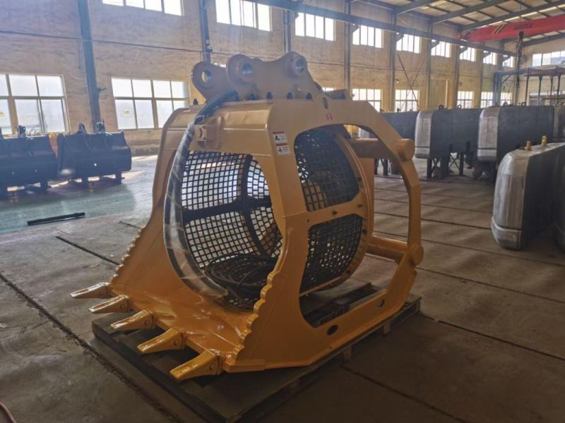 Screening Bucket with Rotary Sieve Rotating Bucket for Sand Recycling