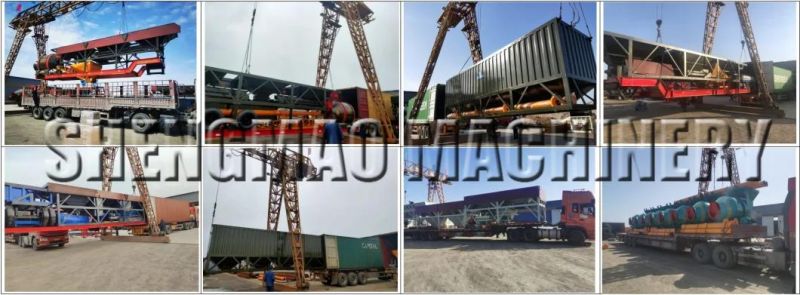 Ready Mix Concrete Plant Mobile Portable Steel Bulk Cement Silo for Cement