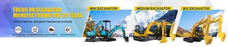 1.5 Ton Hydraulic Pump Small Digger Crawler Mini Excavators with Closed Canopy and Digging Bucket