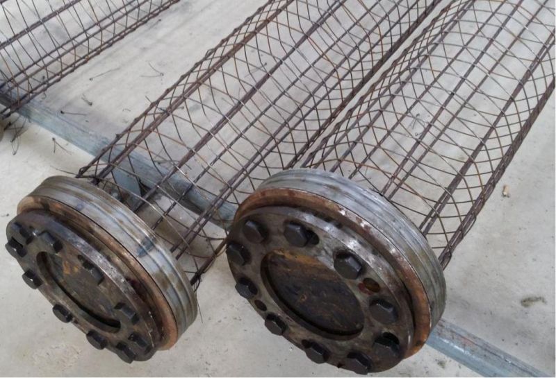 Stressing Plates on Steel Mould End Plates Concrete Spun Pile Cage Steel Plates