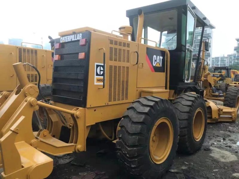 Wheeled Hydraulic 200HP Used Cat Motor Grader Secondhand Cat 140g Grader for Sale