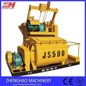 Js Series Pneumatic Twin Shaft Forced Concrete Mixer