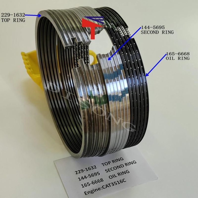 High Quality Diesel Engine Mechanical Parts Piston Ring 229-1632 144-5695 165-6668 for Engine Parts Cat3516c Generator Set