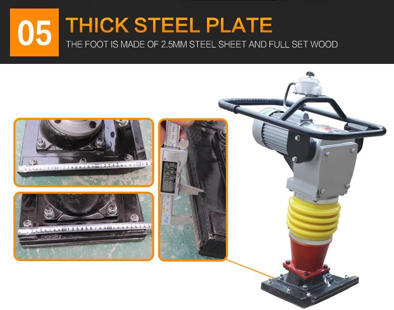 Electric Tamping Rammer Hcd110 Earth Rammer Vibratory Rammer
