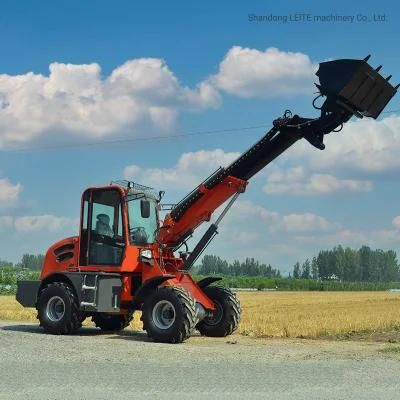 Telescopic Boom Mini Loader 1.5 Ton Telescopic Wheel Loader for Sale