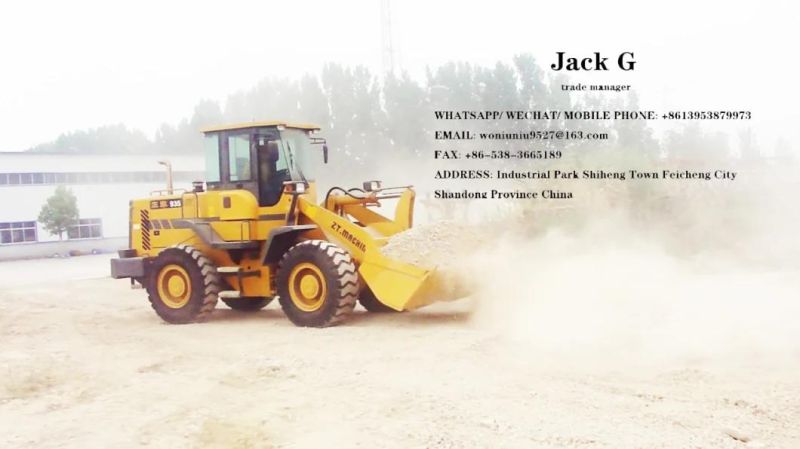 China High Function and High Efficiency 3 Ton Wheel Loader Long Power Engine Loader Pump Technical Diesel Loade Rpower (W) 92 Kw