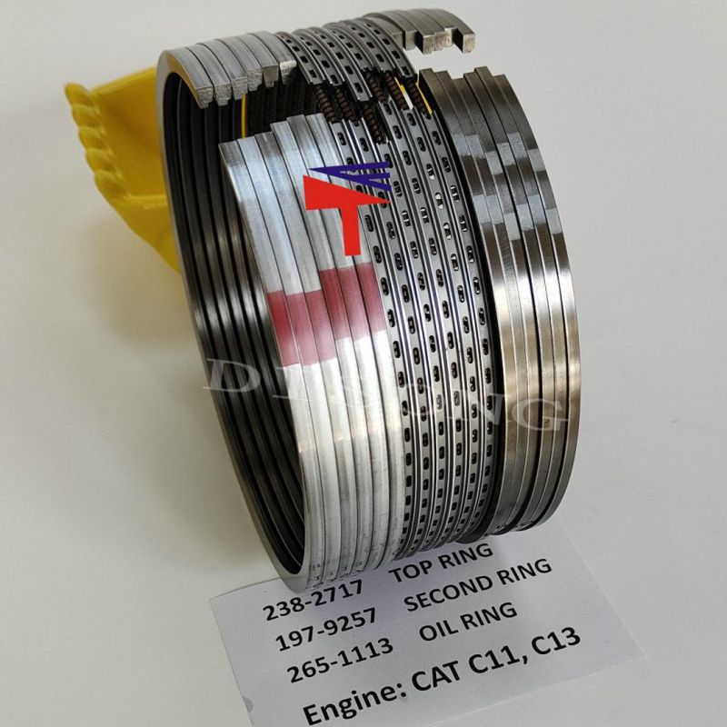 High Quality Diesel Engine Mechanical Parts Piston Ring 265-1113 197-9257 238-2717 for Excavator E345c E345D Wheelloader 972h Engine C13 Generator Set