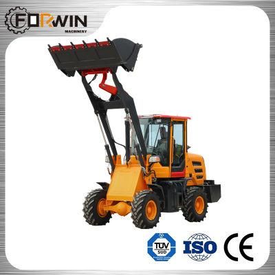 High Standard Construction Machinery Equipment Small Front End Shovel 1.2 T Compact Bucket Hydraulic Mini Wheel Loader Fw912b with CE
