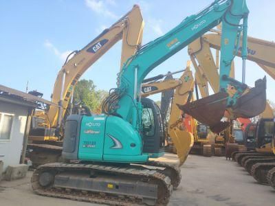 Construction Used Kobelcoo Sk125sr Excavators Power Engine Second Hand 12ton Building Diggers