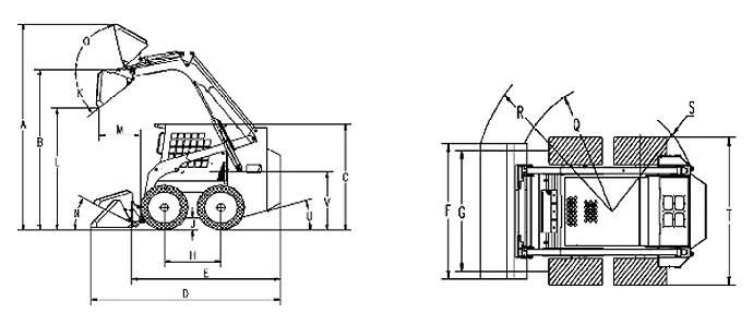 2 Ton Mini Crawler Skid Steer Loader Ts80