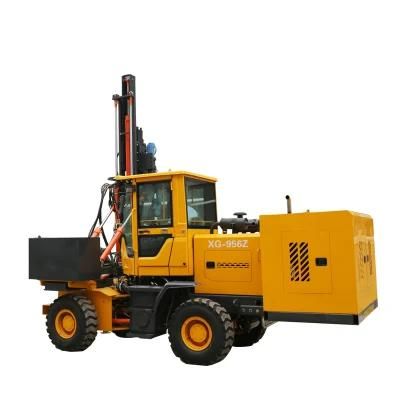 Piling Only Takes 30 Seconds Optional Air Compressor + Drilling Rig Highway Road Pile Driver Model 956B