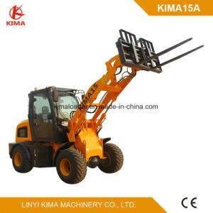 Kima15A with Full View Cabin 1.5 Ton Small Wheel Loader Passed Ce Test
