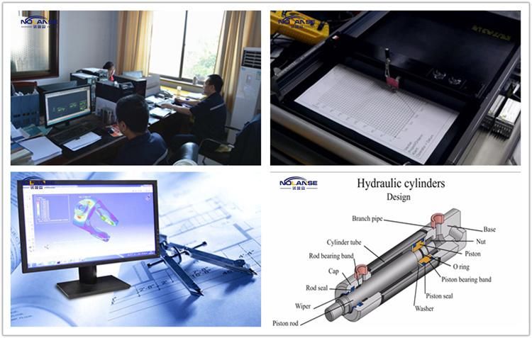 Telescopic Hydraulic Piston Cylinders Double Acting for Wheel Loaders Spare Parts