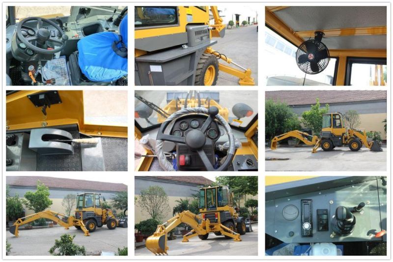 China Supplier Wolf CE/Euro 3 Engine Wz45-17 Wheel Loader/Small/Mini Backhoe for Farm/Construction