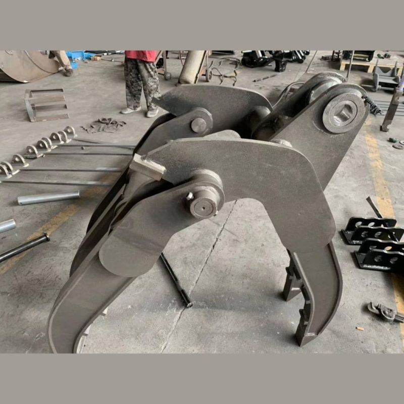 Excavator Hydraulic Gripper for 360 Rotary Rapple Wood Grapple Bucket