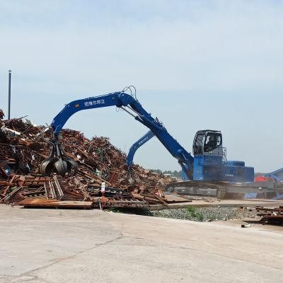 China Bonny Wzys43-8c 43 Ton Dual Power Hydraulic Material Handler with Orange-Peel Grab