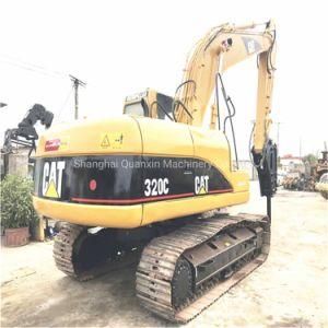 Original Japanese Caterpillar 20 Ton 320c Used Crawler Excavator with Hydraulic Hammer