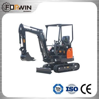 Construction Machinery Equipment Fw20u Mini and Small Hydraulic Backhoe Rubber Crawler Belt Track Excavators for Sale