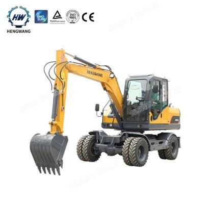 Tyre Excavator 8 Ton Hydraulic Diesel for Malaysia