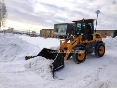 off Road Tires Fast Speed Wheel Loader (Hq917) with Snow Bucket